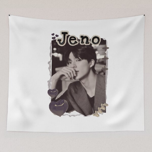 Item preview, NCT Jeno (제노) Kpop Boy group Scrapbook Collage Cozy Y2K Vintage Design designed and sold by HELL0WBELLO.