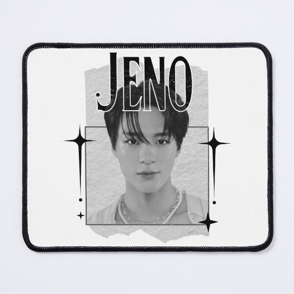 Item preview, NCT Jeno (제노) Kpop Boy Group Monochrome Black and White Classic Design Collage designed and sold by HELL0WBELLO.