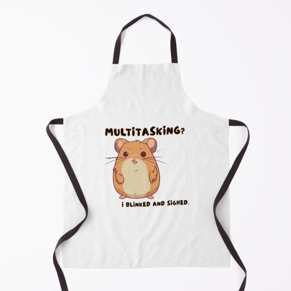 Item preview, Funny hamster multitasking meme design designed and sold by CleanDecor.