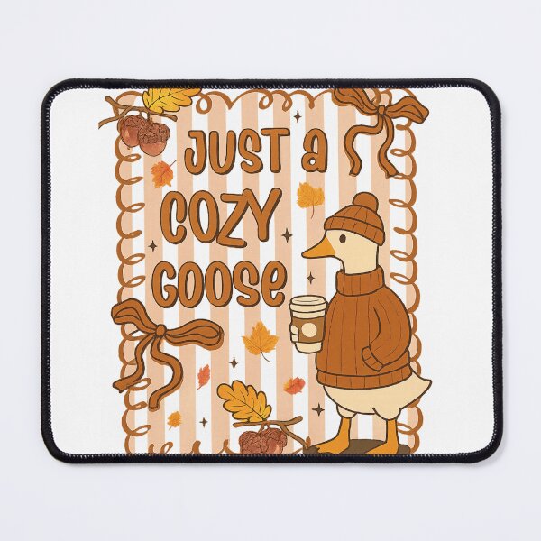 Item preview, Just a Cozy Goose | Autumn Coffee Goose Fall Humor Art designed and sold by haitrieuic96.