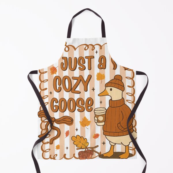Item preview, Just a Cozy Goose | Autumn Coffee Goose Fall Humor Art designed and sold by haitrieuic96.