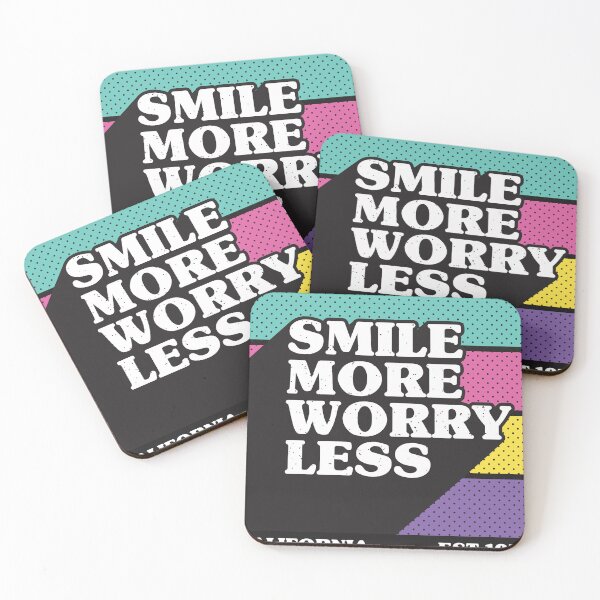Item preview, Smile More Worry Less designed and sold by universe-hold ⭐⭐⭐⭐⭐.