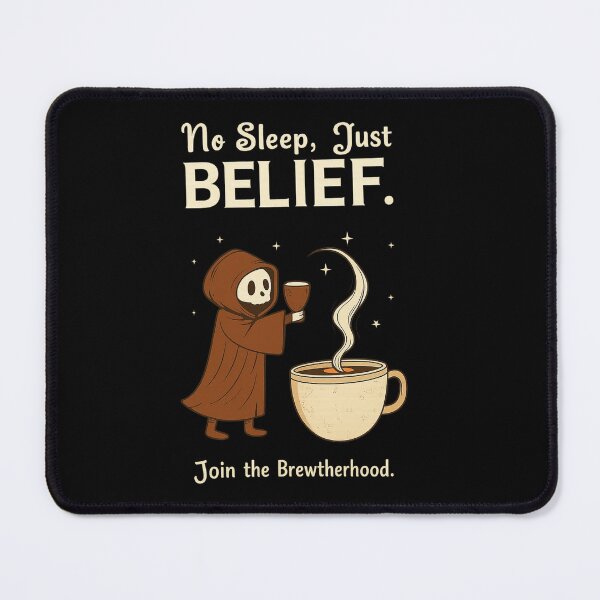 Item preview, Coffee Cult – No Sleep, Just Belief designed and sold by Uglyandcute.