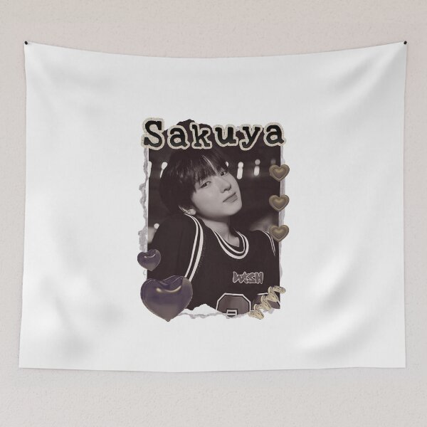 Item preview, NCT Sakuya (사쿠야)  Kpop Boy group Scrapbook Collage Cozy Y2K Vintage Design designed and sold by HELL0WBELLO.