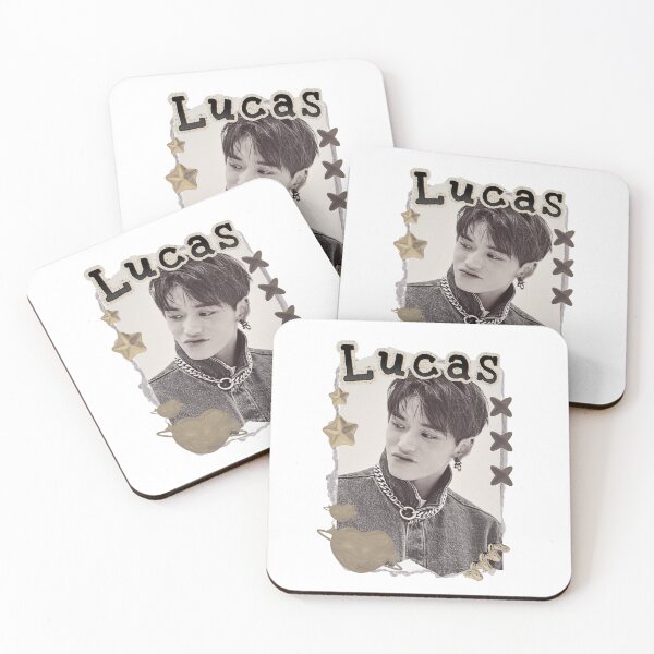 Item preview, NCT Lucas (루카스)  Kpop Boy group Scrapbook Collage Cozy Y2K Vintage Design designed and sold by HELL0WBELLO.