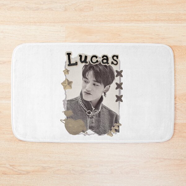 Item preview, NCT Lucas (루카스)  Kpop Boy group Scrapbook Collage Cozy Y2K Vintage Design designed and sold by HELL0WBELLO.