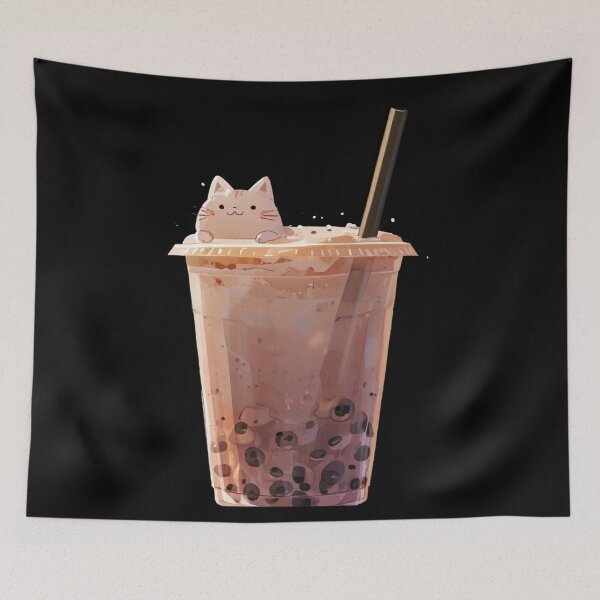 Item preview, Kawaii Boba Cat Delight designed and sold by WOJDA-.