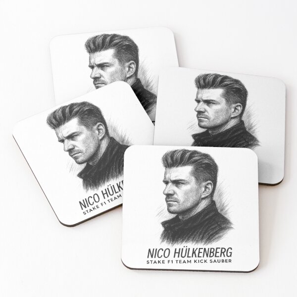 Item preview, Nico Hulkenberg F1 Retro Portrait Art designed and sold by Studio F1Grid.
