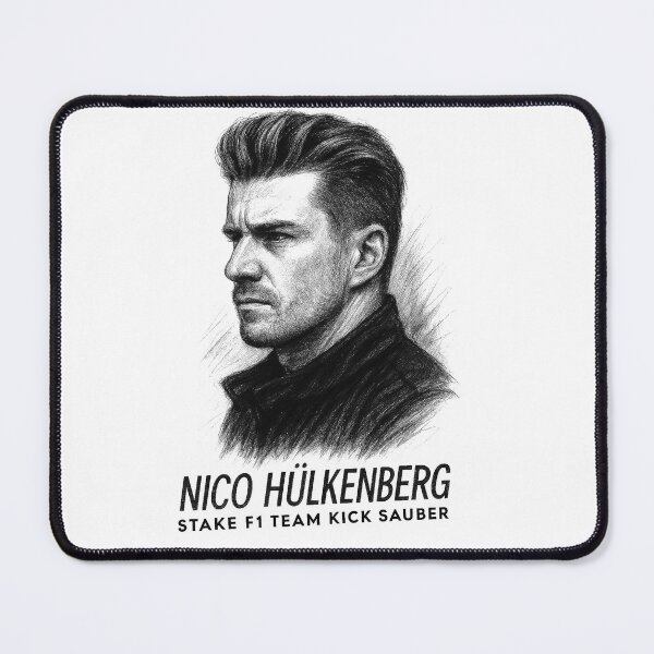 Item preview, Nico Hulkenberg F1 Retro Portrait Art designed and sold by Studio F1Grid.