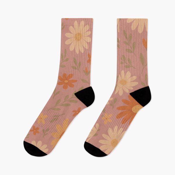 Item preview, Golden Daisies – Warm Floral Retro Pattern designed and sold by BloomKind.
