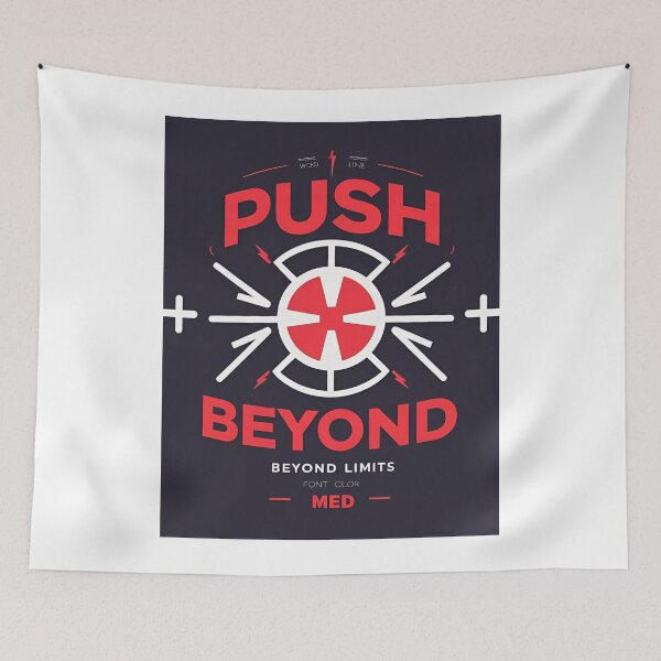 Item preview, Push Beyond – Break Limits & Keep Rising designed and sold by aslya-top.
