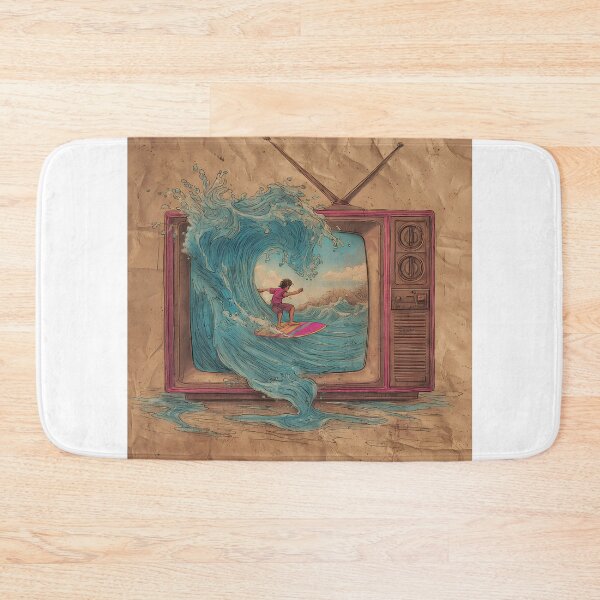 Item preview, Retro Surf TV – Nostalgic 90s Summer Wave Art designed and sold by JoseOn2200.