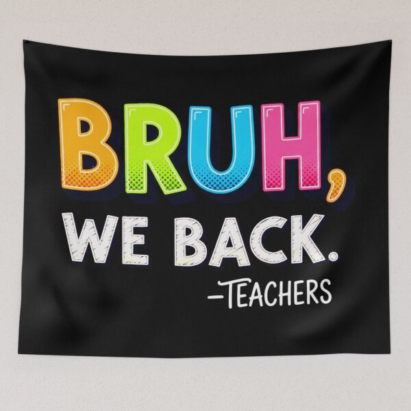 Item preview, Bruh We Back Teachers, Funny, Back To School designed and sold by Teetreasure2.
