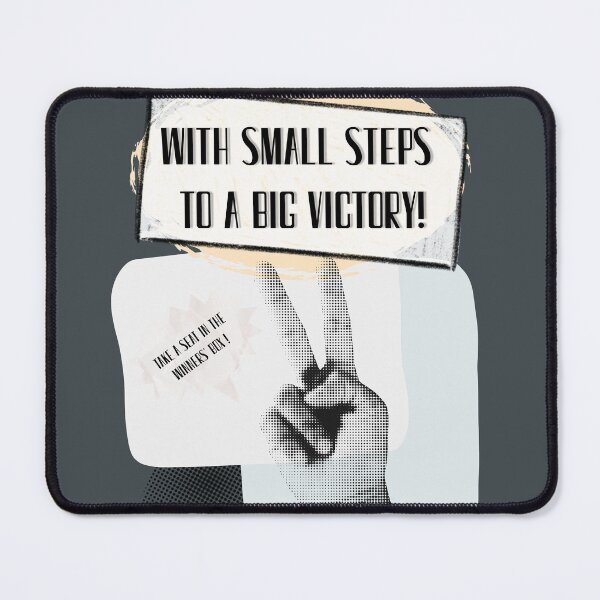 Item preview, Small Steps Big Victory designed and sold by Golden_Glory_Design.