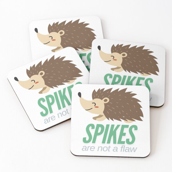 Item preview, Spikes are not a flaw hedgehog art designed and sold by CleanDecor.