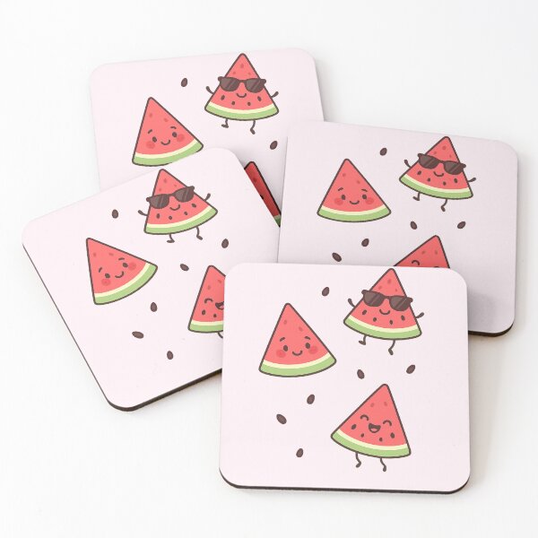 Item preview, Watermelon Wiggles – Cute Summer Fruit Characters designed and sold by Bramble99.