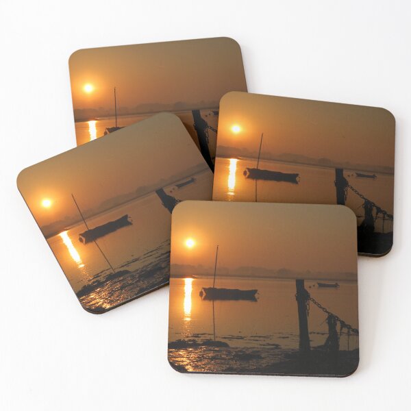 Item preview, Sunrise, Boats, Post, Chain & Seaweed designed and sold by wiggyofipswich.