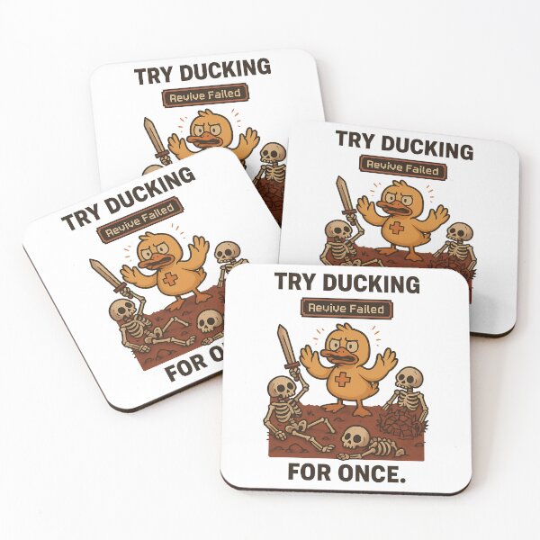 Item preview, Try Ducking for Once - Funny Healer Gamer Duck Design designed and sold by TeeTimeTreasure.