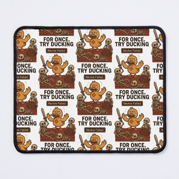 Item preview, Try Ducking for Once - Funny Healer Gamer Duck Design designed and sold by TeeTimeTreasure.