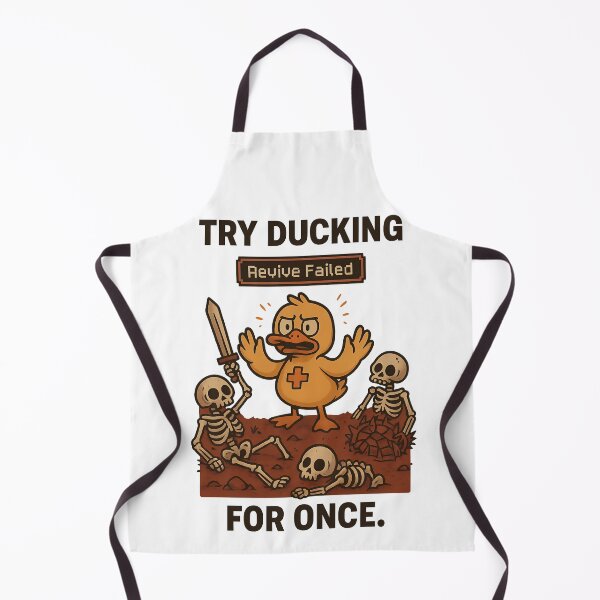 Item preview, Try Ducking for Once - Funny Healer Gamer Duck Design designed and sold by TeeTimeTreasure.