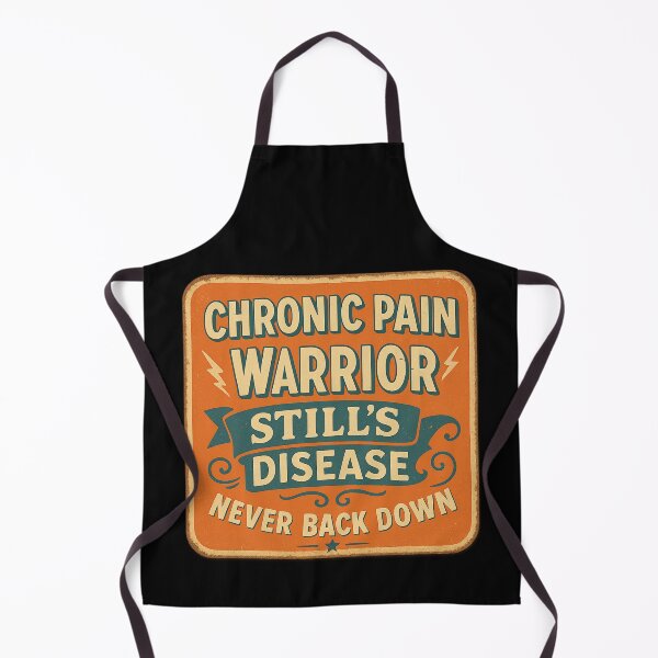 Item preview, Retro Chronic Pain Warrior Sign Still's Disease – Chronic Illness Awareness designed and sold by Sunscape-Art.