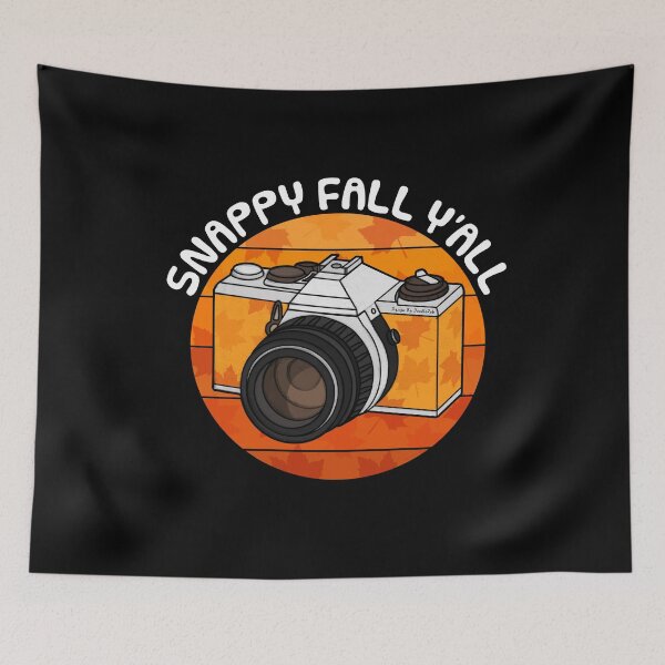 Item preview, Snappy Fall Y'All, Camera Autumn Photographer Thanksgiving designed and sold by doodlerob.