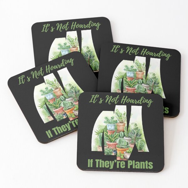 Item preview, It’s Not Hoarding If They’re Plants – Funny Houseplant Collector Watercolor Art designed and sold by Ela-graphicwiz.