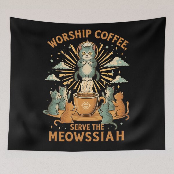 Item preview, The Meowssiah Brew designed and sold by Uglyandcute.