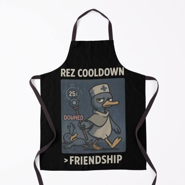 Item preview, Rez Cooldown Greater Than Friendship - Funny Smug Healer Duck Design designed and sold by TeeTimeTreasure.