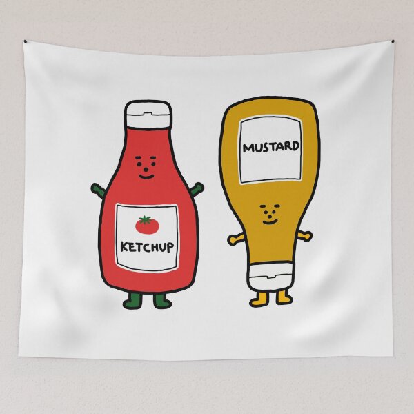 Item preview, tomato Ketchup guy and Mustard guy designed and sold by superbaechoo.