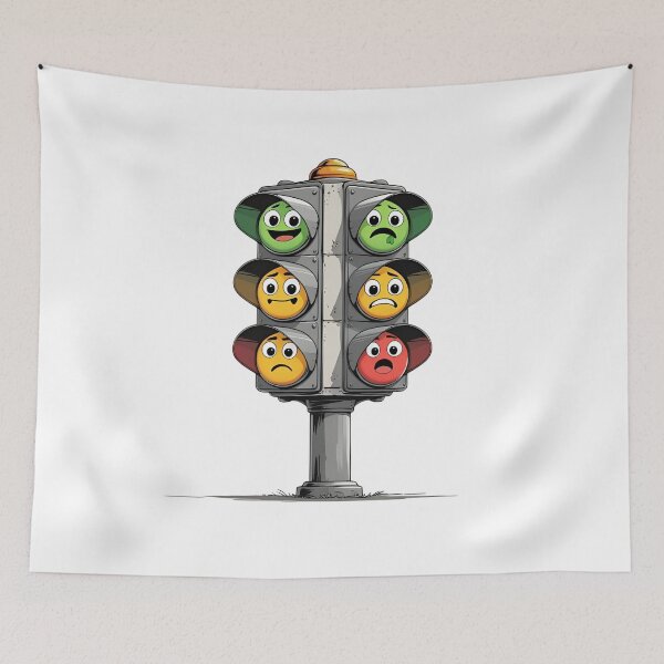 Item preview, Funny Traffic Light – Mood Swings Emoji Panel designed and sold by MOTAS FASHION .