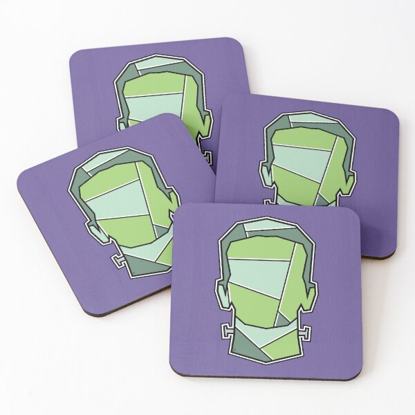 Item preview, Frankenstein Monster Geometric Minimalist Wall Art designed and sold by sputn1kwells.