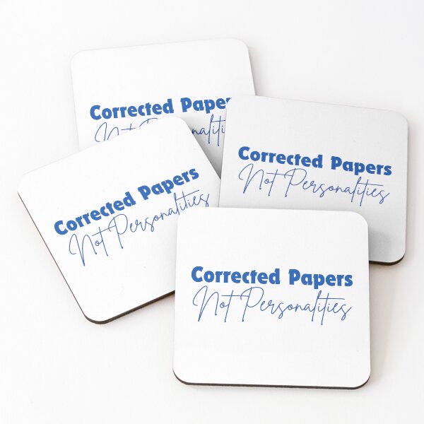 Item preview, Corrected Papers, Not Personalities - Teaching Through Stoicism designed and sold by LexaArtworks.