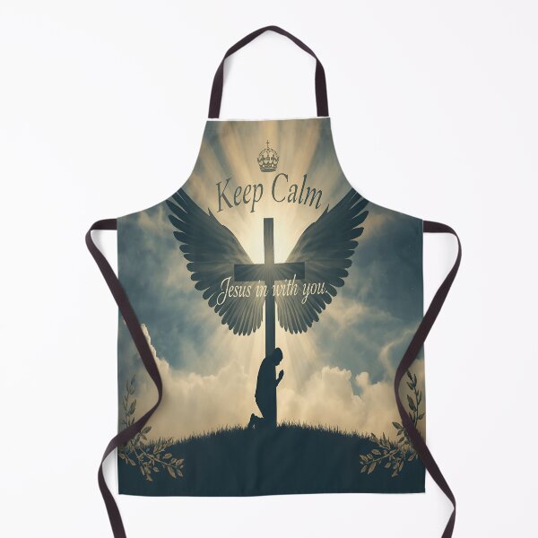 Item preview, Keep Calm Jesus Prayer Cross Dove Silhouette designed and sold by Aicrag-Shop.