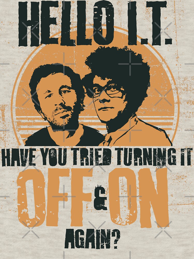 Thumbnail 7 of 7, Essential T-Shirt, IT Crowd Have You Tried Turning It Off & On Again? designed and sold by PinkPlatypus.