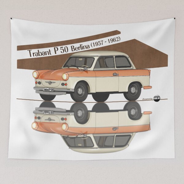 Item preview, Trabant P50 Marmorweiss und Rohrgelb Farbe (1957–1962) – The icon of the East designed and sold by Azaziel.