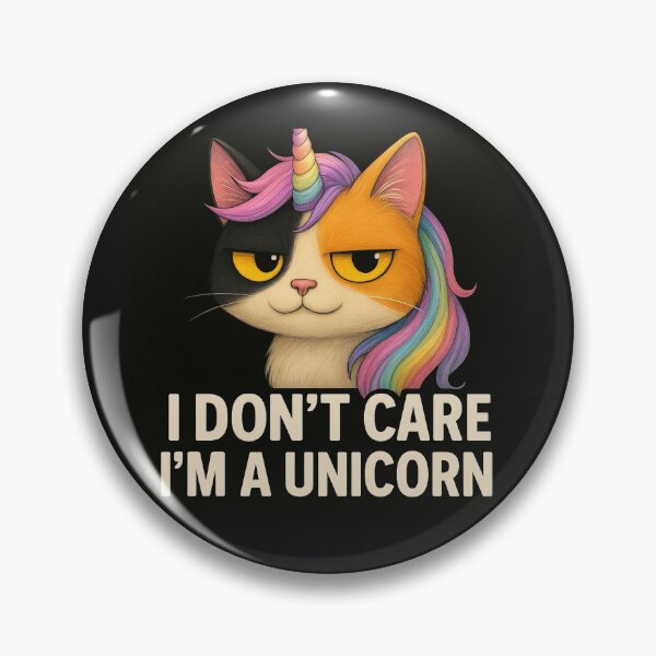Item preview, I Don't Care, I'm a Unicorn – Calico Cat Edition designed and sold by TrixiDesigns.