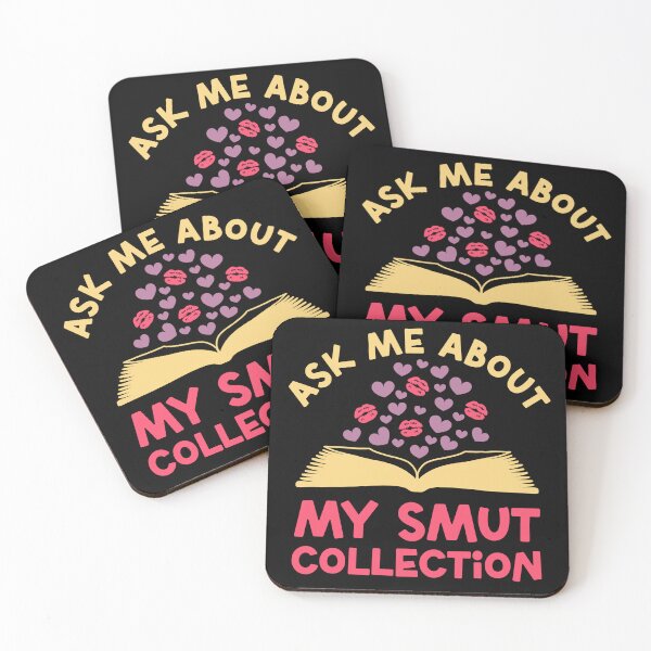 Item preview, Ask me about my smut collection Funny Romance Book Lover Quote designed and sold by JokeGysen.