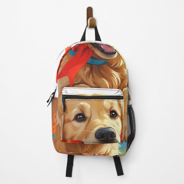Item preview, Joyful Playtime – Happy Dog with Girl & Bow designed and sold by smitke.