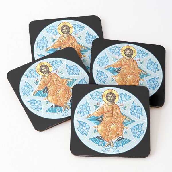Item preview, Icon Christ in Majesty or Christ in Glory , Maiestas Domini , round icon designed and sold by orthodox-icon.