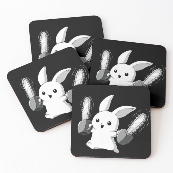 Item preview, rabbit with chainsaws spirit drawing design designed and sold by NivyasArtistry.