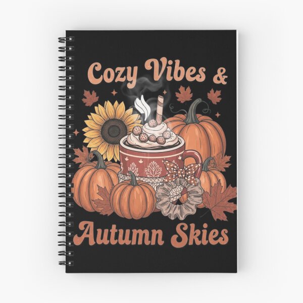 Item preview, Cozy Vibes & Autumn Skies – Cute Fall Aesthetic Sticker designed and sold by MomentumbyOla.