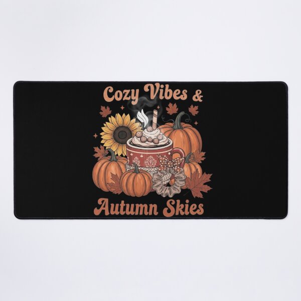 Item preview, Cozy Vibes & Autumn Skies – Cute Fall Aesthetic Sticker designed and sold by MomentumbyOla.