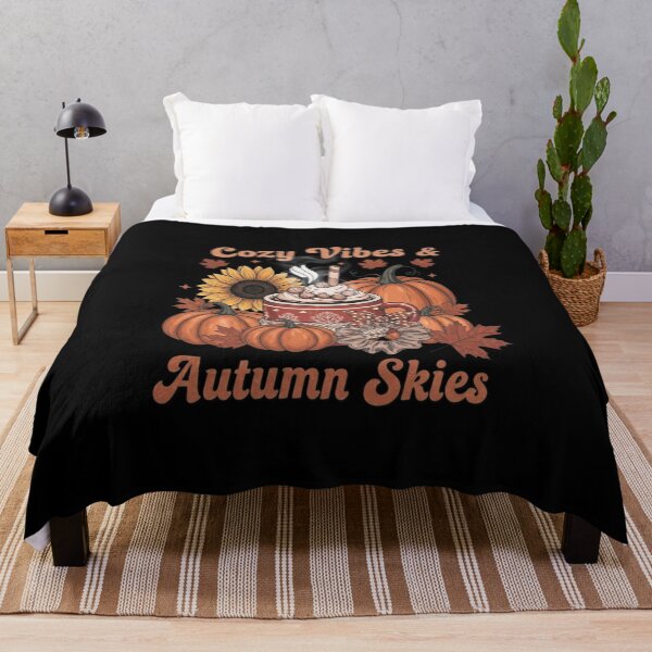 Item preview, Cozy Vibes & Autumn Skies – Cute Fall Aesthetic Sticker designed and sold by MomentumbyOla.