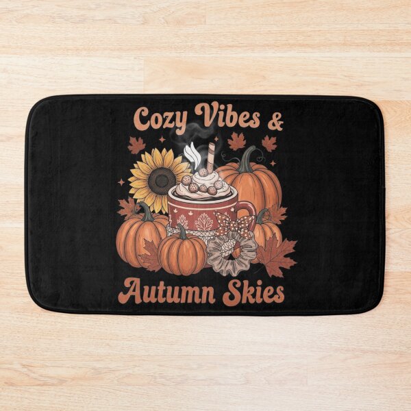 Item preview, Cozy Vibes & Autumn Skies – Cute Fall Aesthetic Sticker designed and sold by MomentumbyOla.