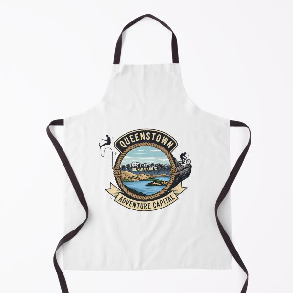 Item preview, Queenstown, Adventure Capital: A Vintage Explorer's Emblem designed and sold by Digital Dreams Arts.