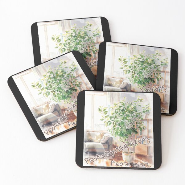 Item preview, Photosynthesizing… Please Wait – Chill Watercolor Plant Design designed and sold by Ela-graphicwiz.