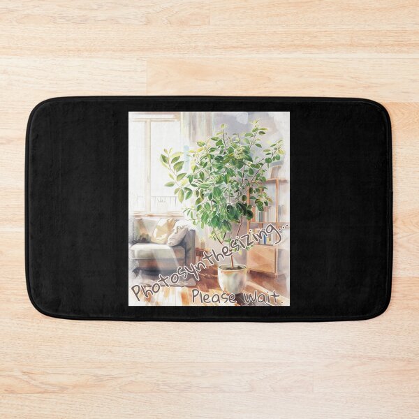 Item preview, Photosynthesizing… Please Wait – Chill Watercolor Plant Design designed and sold by Ela-graphicwiz.
