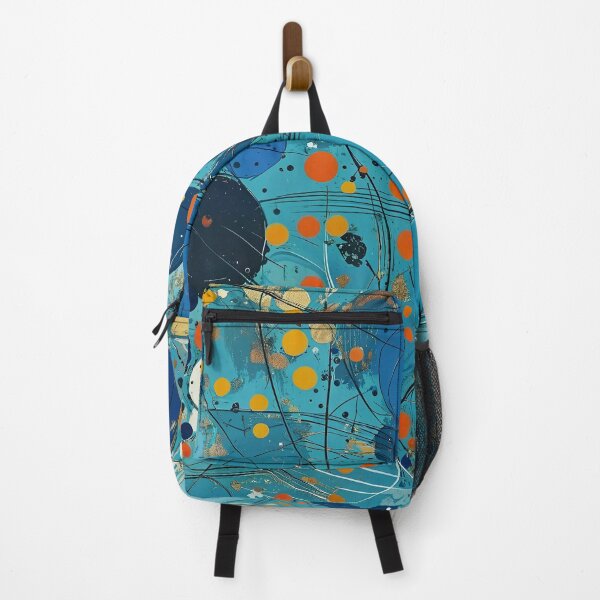 Item preview, Abstract Circles and Splatters on Blue designed and sold by Rostislav Bouda.
