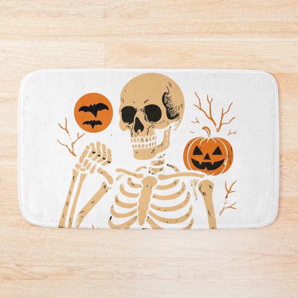Item preview, Anti-Social Skeleton a grumpy expression, shrugging its shoulders in an "I don't care"  designed and sold by Koony House and Field.
